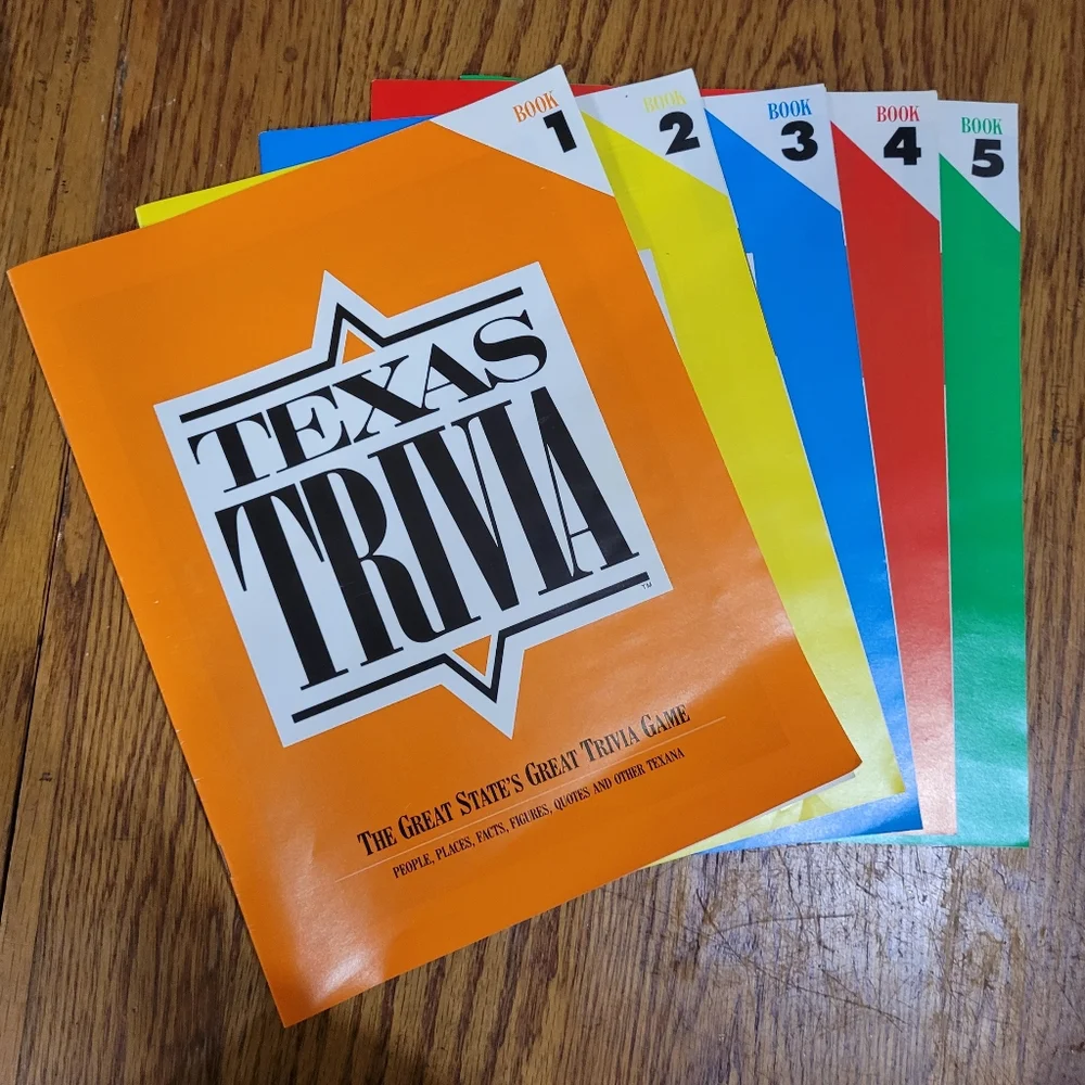 Vintage 1984 Texas Trivia Board Game Complete